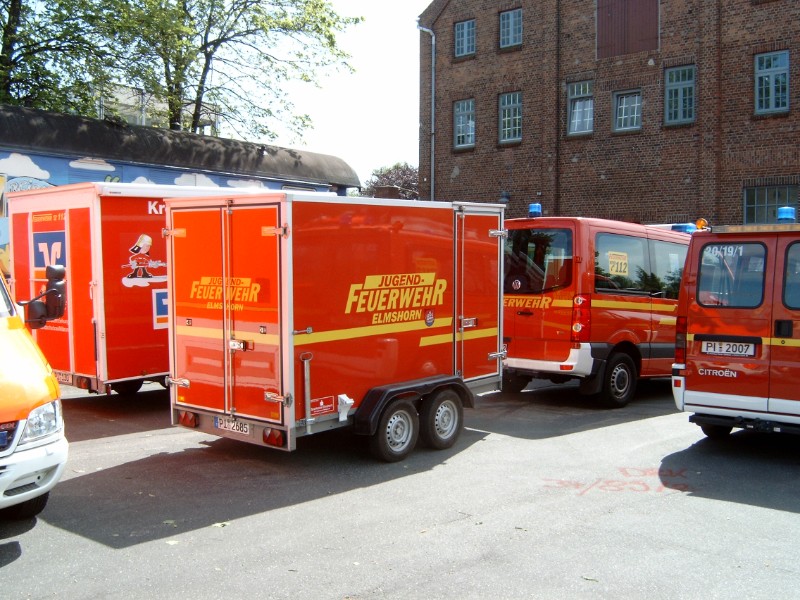 Anhänger der Jugendfeuerwehr Elmshorn